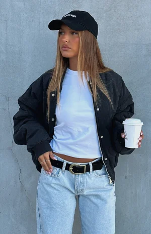 Soft Love Bomber Jacket Black