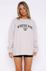 Stand With You Long Sleeve Oversized Moon Tee-1