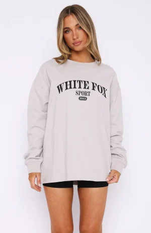 Stand With You Long Sleeve Oversized Moon Tee-1