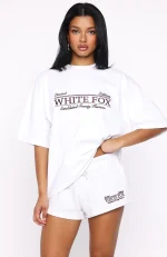 Standing My Ground Oversized White Tee-1