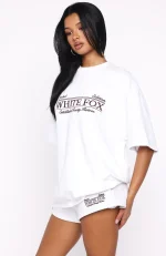 Standing My Ground Oversized White Tee-2