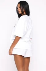 Standing My Ground Oversized White Tee-3