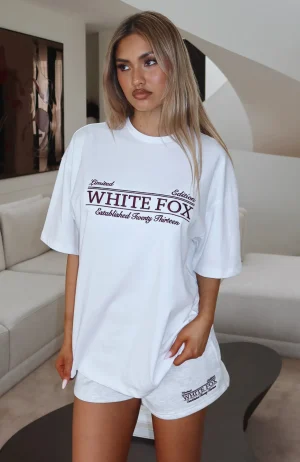Standing My Ground Oversized White Tee