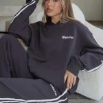 Star Student Oversized Hoodie Charcoal