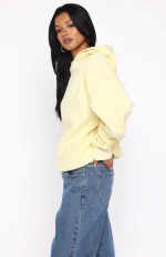 Stay Lifted Oversized Hoodie Lemon-2