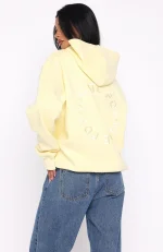 Stay Lifted Oversized Hoodie Lemon-3