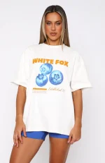 Summer Fun Oversized White Tee-1