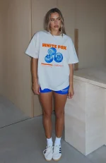 Summer Fun Oversized White Tee-4