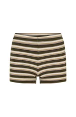 Summer Sunshine Mini Olive Stripe Short-5