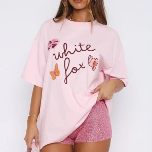 Sweet Bloom Oversized Pink Tee-1