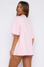 Sweet Bloom Oversized Pink Tee-3