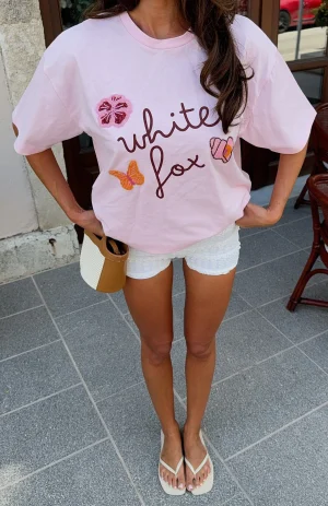 Sweet Bloom Oversized Pink Tee