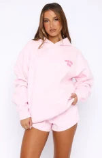 Sweet Sensations Oversized Hoodie Pink-1