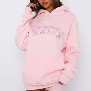 Sweet Sweet Moments Oversized Hoodie Pink-1