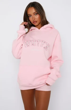 Sweet Sweet Moments Oversized Hoodie Pink-1