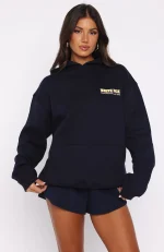 Sweeter Nights Oversized Hoodie Navy-1