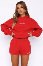 Take A Guess Lounge Red Short