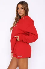 Take A Guess Lounge Red Short-2