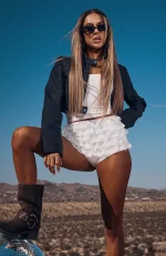 Take Over Control Booty White Short-4