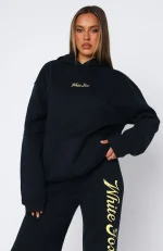 The Good Life Back Graphic Oversized Hoodie Navy-1
