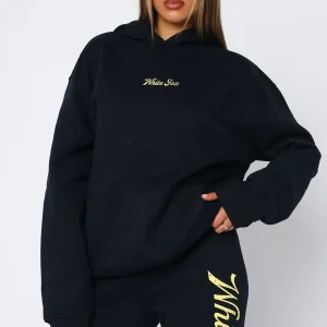 The Good Life Back Graphic Oversized Hoodie Navy-1