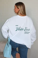 The Good Life Back Long Sleeve White Tee