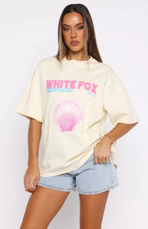 The Heart Doesn't Lie Oversized Cream Tee-1