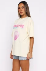 The Heart Doesn't Lie Oversized Cream Tee-2