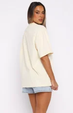 The Heart Doesn't Lie Oversized Cream Tee-3