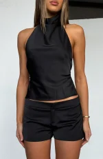 Time Passes Mini Black Short