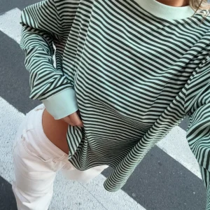 Touchdown Long Sleeve Green Stripe Tee