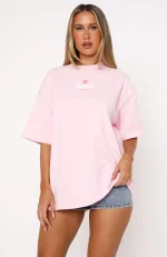 Tropic Time Oversized Pink Tee-1