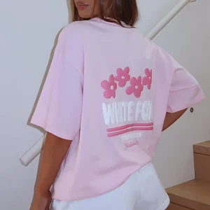 Tropic Time Oversized Pink Tee