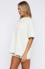 Tropic Time Oversized Sage Tee-2