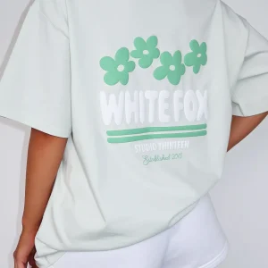 Tropic Time Oversized Sage Tee