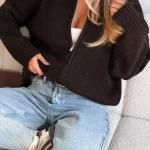 Unbreakable Bond Knit Jacket Chocolate