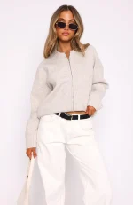 Unbreakable Bond Knit Jacket Cream-1