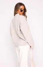 Unbreakable Bond Knit Jacket Cream-3