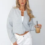 Unbreakable Bond Knit Jacket Grey Marle