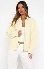 Unbreakable Bond Knit Jacket Lemon-1