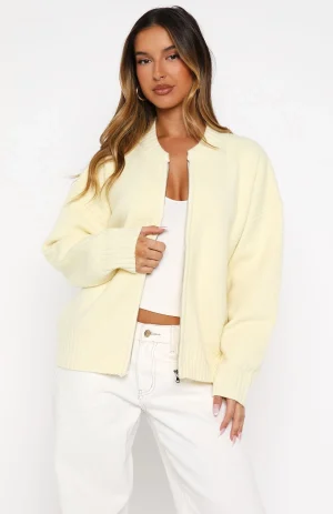 Unbreakable Bond Knit Jacket Lemon-1