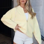 Unbreakable Bond Knit Jacket Lemon
