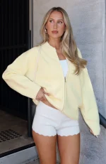 Unbreakable Bond Knit Jacket Lemon