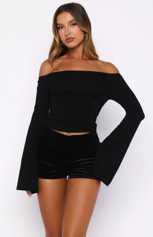 Velvet Teddy Black Short-1