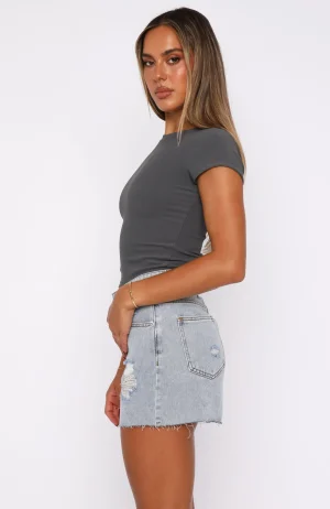 Vera Denim Light Blue Short-1