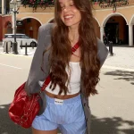 Wasting My Time Blue Stripe Short