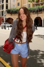 Wasting My Time Blue Stripe Short