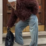 Weekend Away Fur Jacket Chocolate