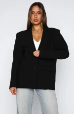 What's His Is Mine Blazer Black-4