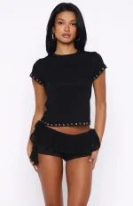 Wild Attraction Mini Black Short-1